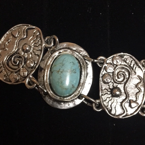 Turquoise and Silver Set - Picture 5 of 6